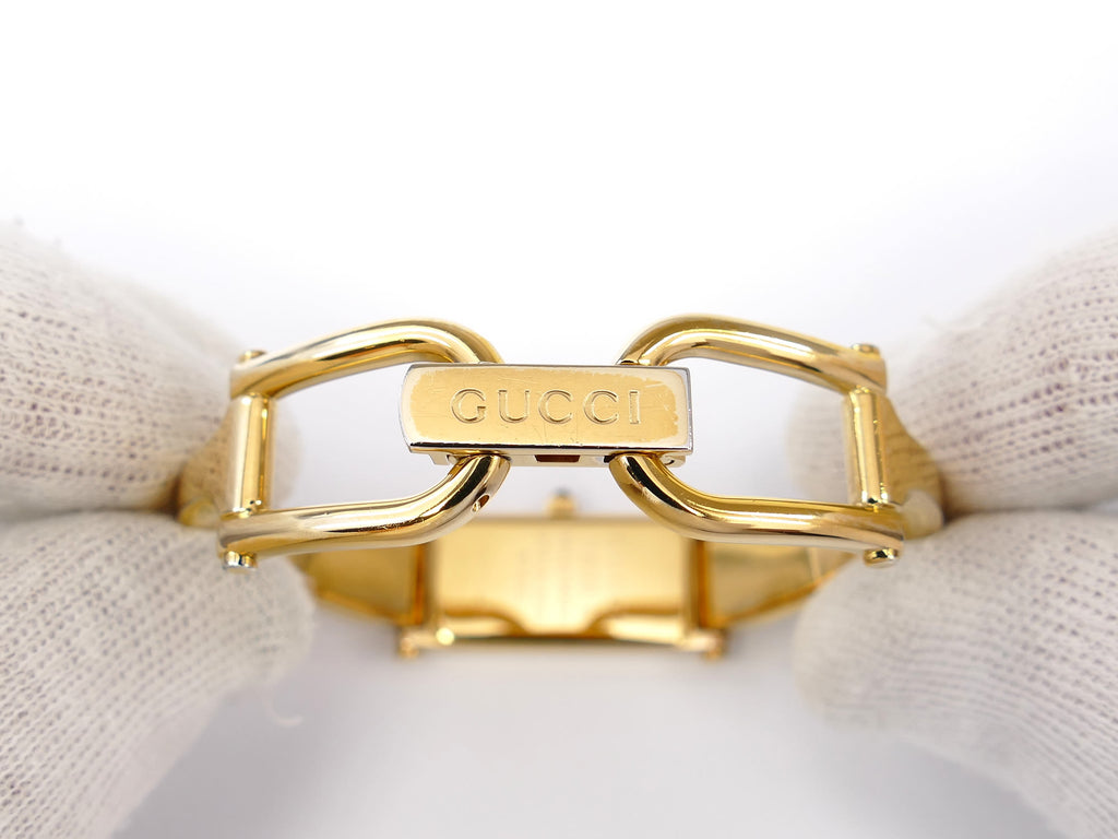 Gucci 1500L Small 18k Gold Plated Bangle