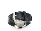 IWC Pilot Mark XVI black crocodile strap with stainless steel buckle