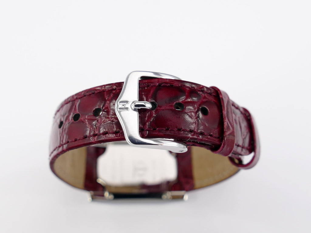 Baume & Mercier Hampton 65516 red leather strap