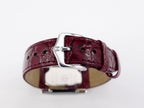 Baume & Mercier Hampton 65516 red leather strap