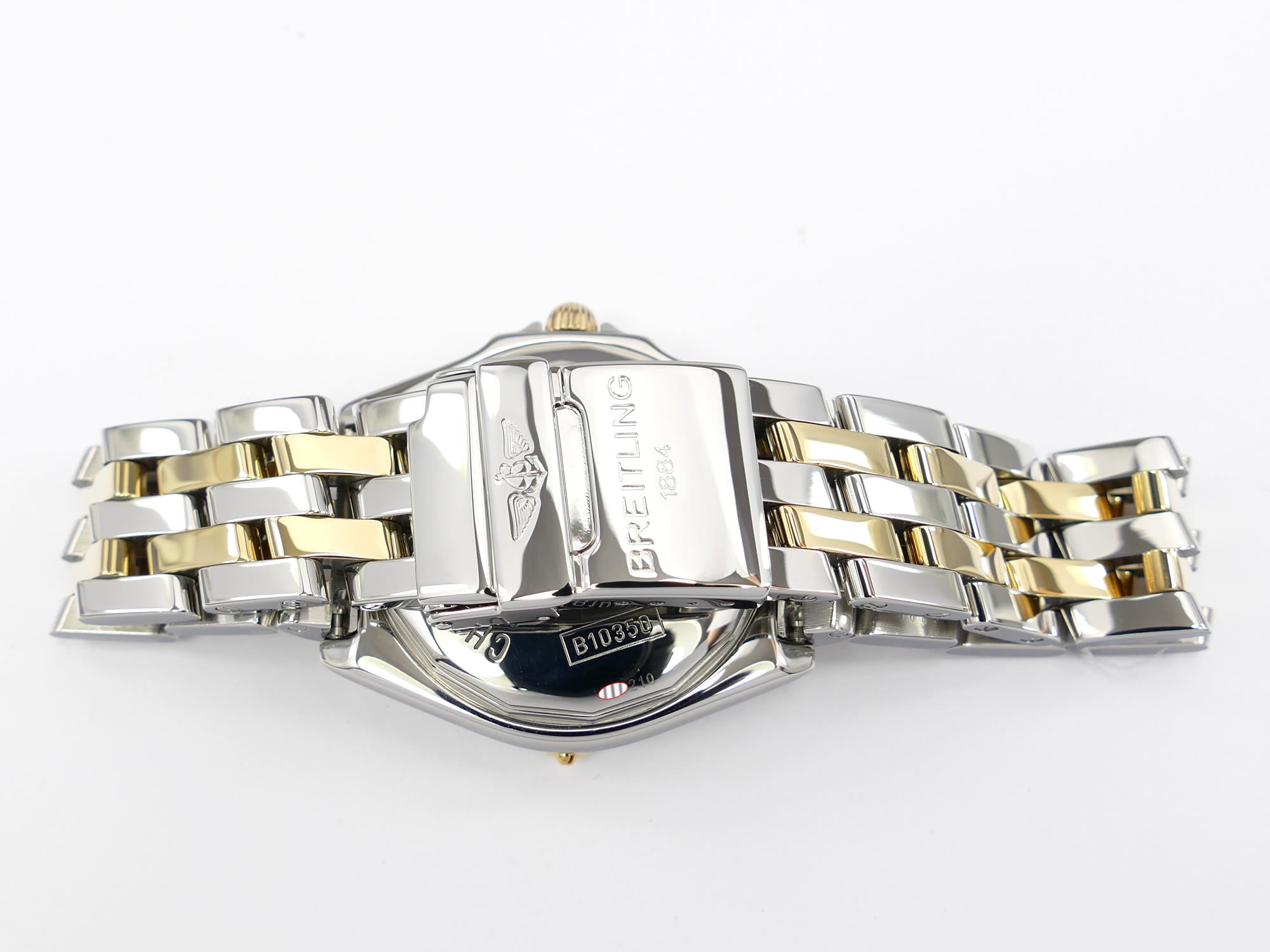 Breitling Wings Stainless Steel & Solid 18k Gold pilot bracelet