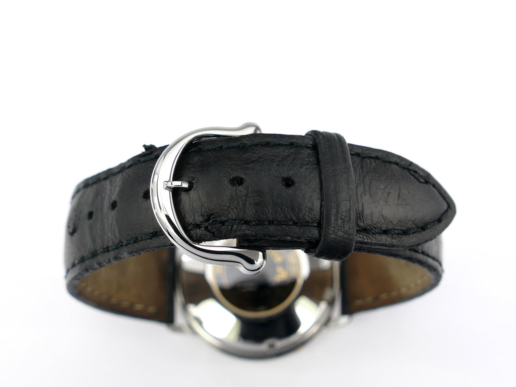 Maurice Lacroix Masterpiece Phase de Lune 02981 black ostrich skin strap