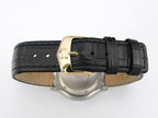 TAG Heuer 6000 WH1253 black leather strap with 18k gold plated buckle