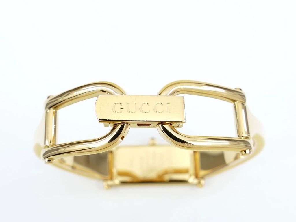 Gucci 1500 L 18k Gold Plated Bangle clip