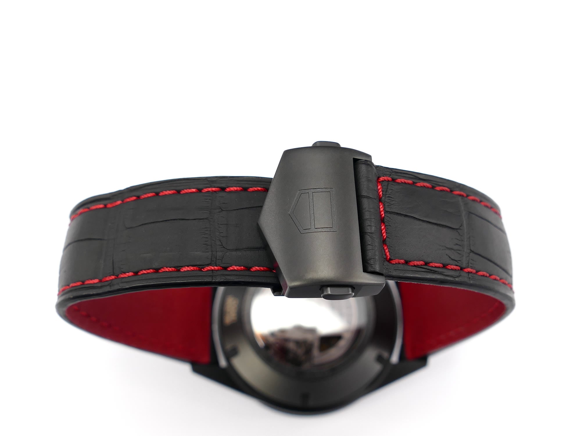 TAG Heuer Carrera Chronograph CV2A81 black leather strap