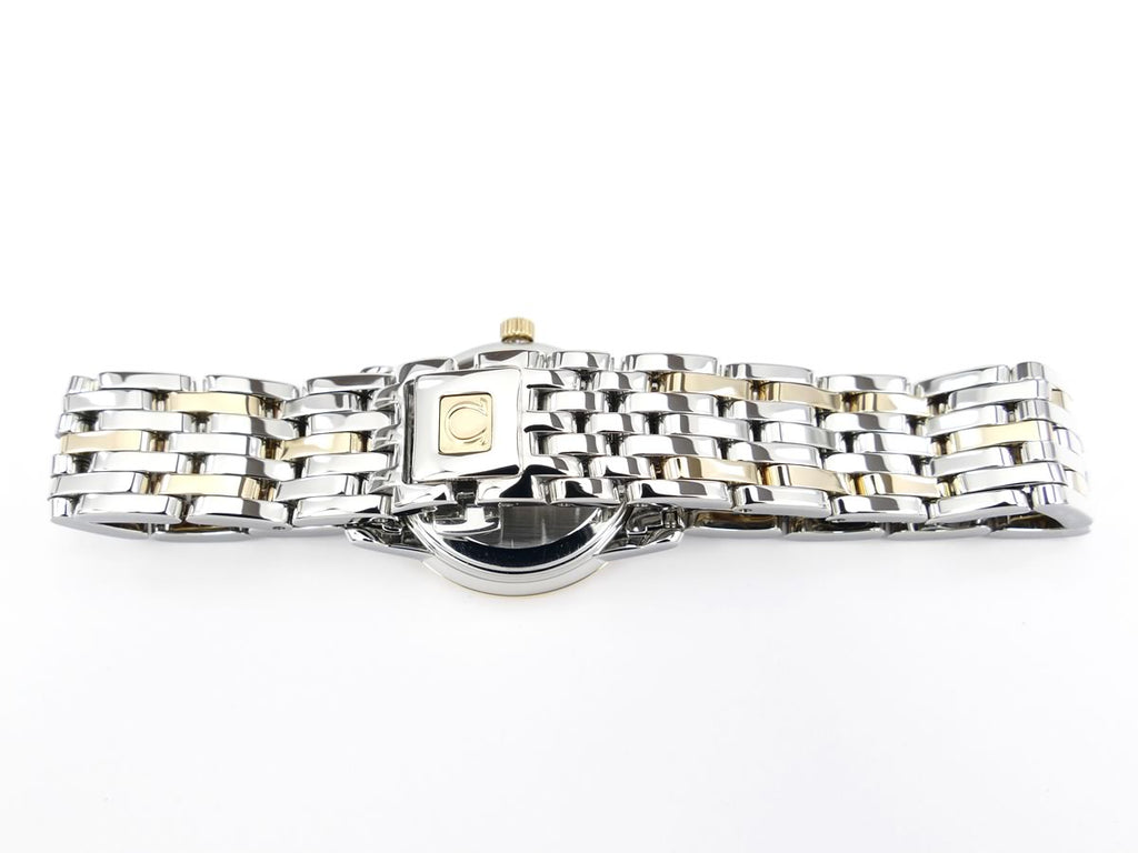 Omega De Ville Prestige White Mother of Pearl 4375.75.00 stainless steel & 18k gold bracelet