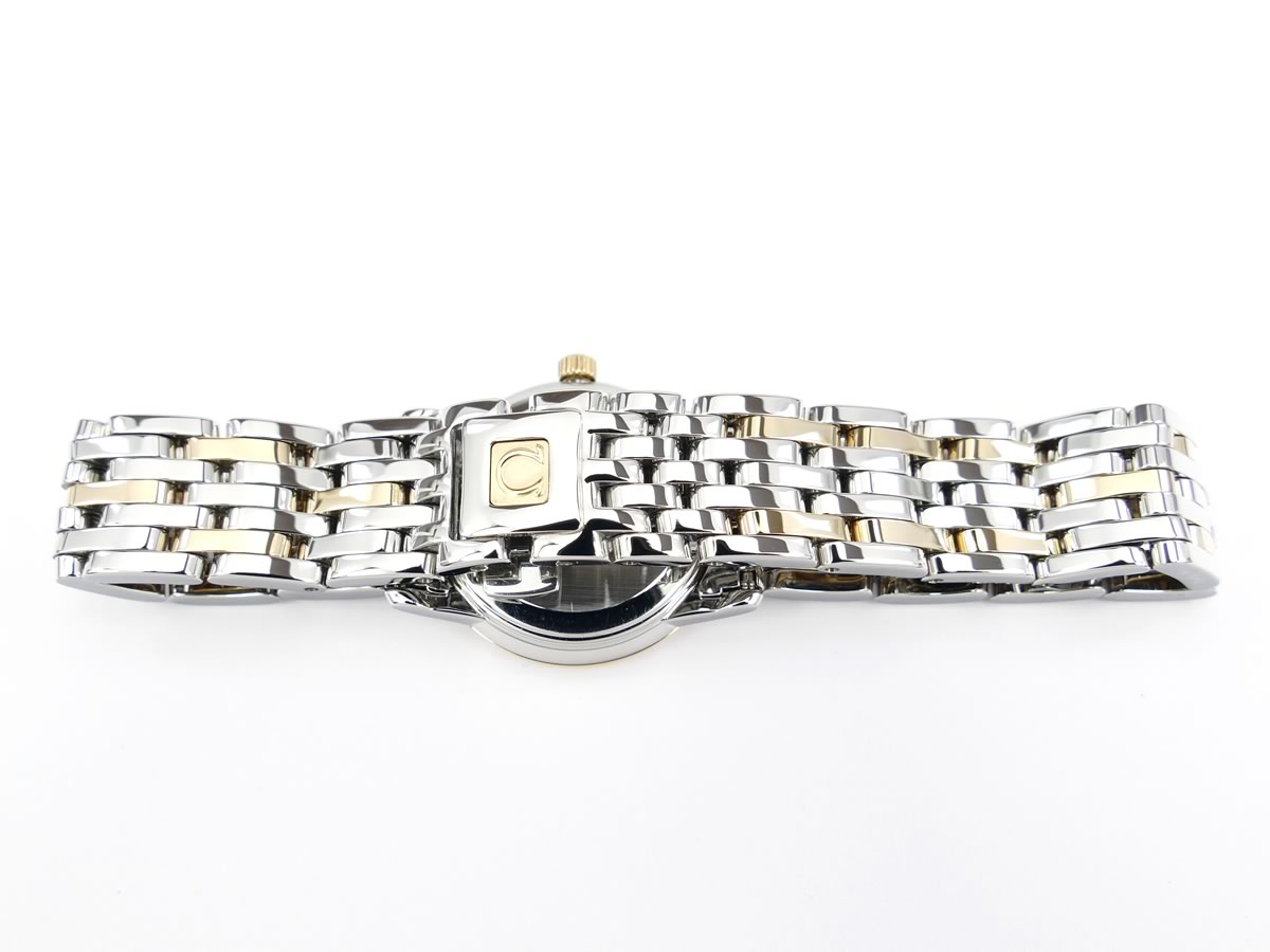 Omega De Ville Prestige White Mother of Pearl 4375.75.00 stainless steel & 18k gold bracelet
