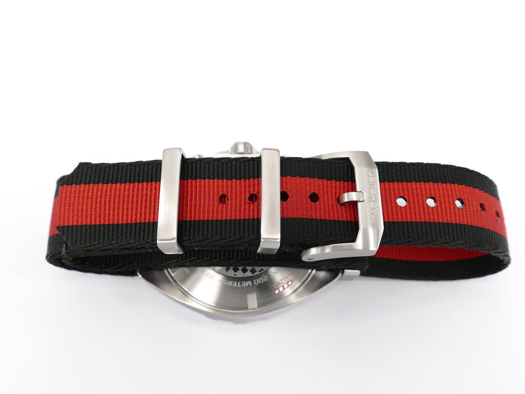 TAG Heuer Formula 1 CAZ1112 black / red NATO FC8188 textile strap