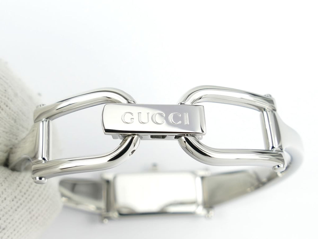 Gucci 1500 L Pink Mother of Pearl Dial Stainless Steel clip