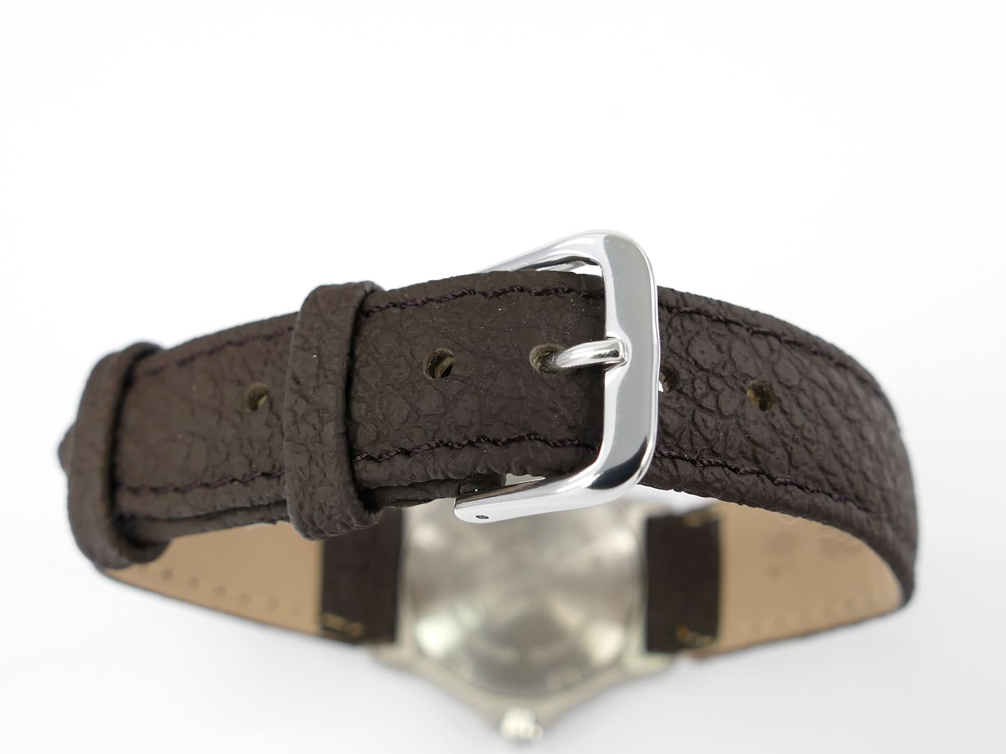 TAG Heuer SEL Silver WI1310 brown leather strap with pin buckle