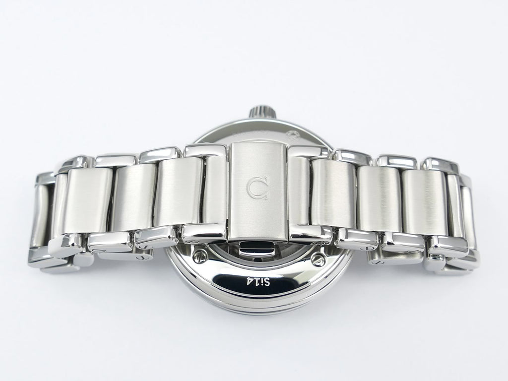 Omega De Ville Ladymatic Black Co-Axial Chronometer 425.30.34.20.51.001 stainless steel bracelet