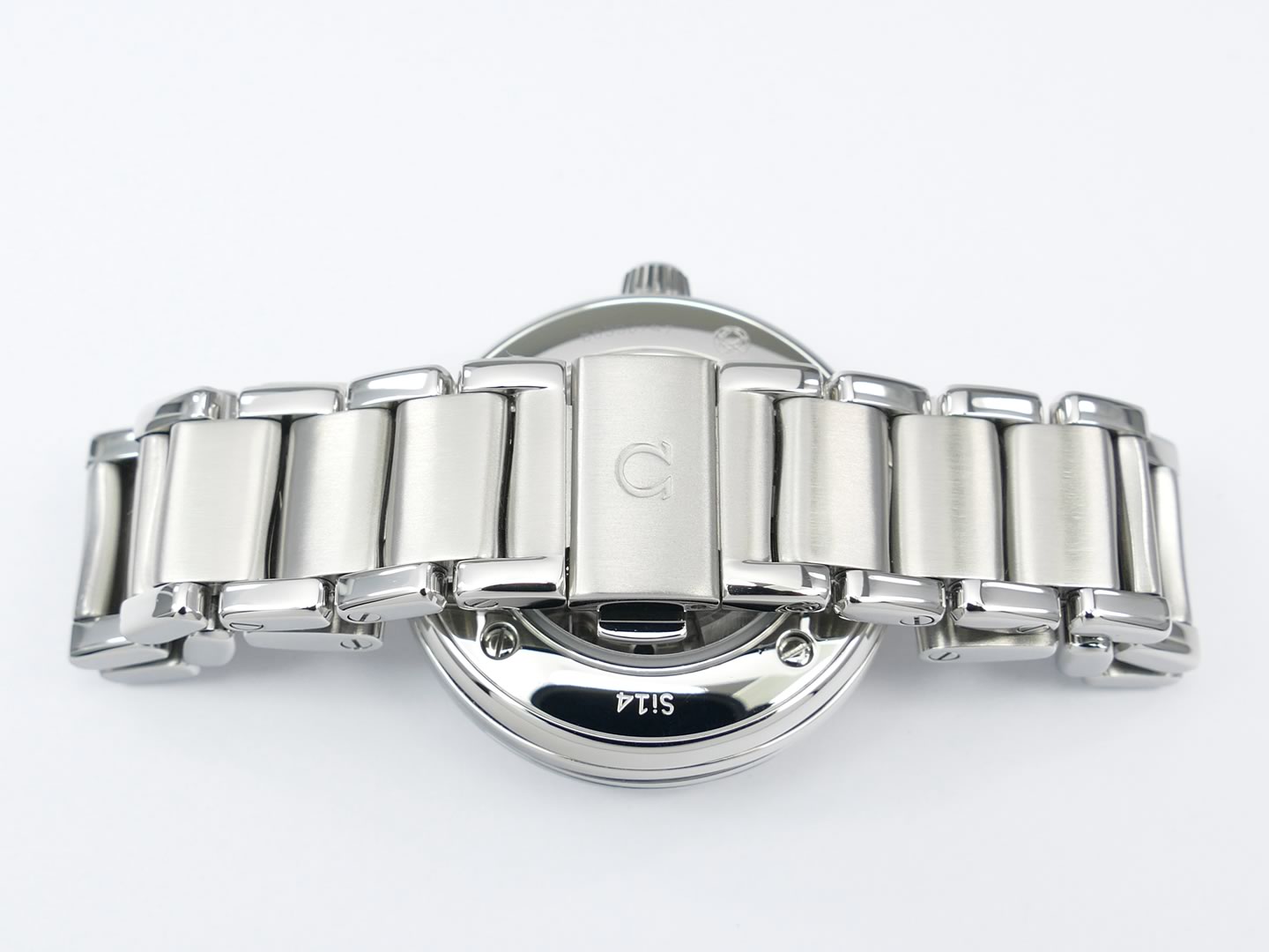 Omega De Ville Ladymatic Black Co-Axial Chronometer 425.30.34.20.51.001 stainless steel bracelet