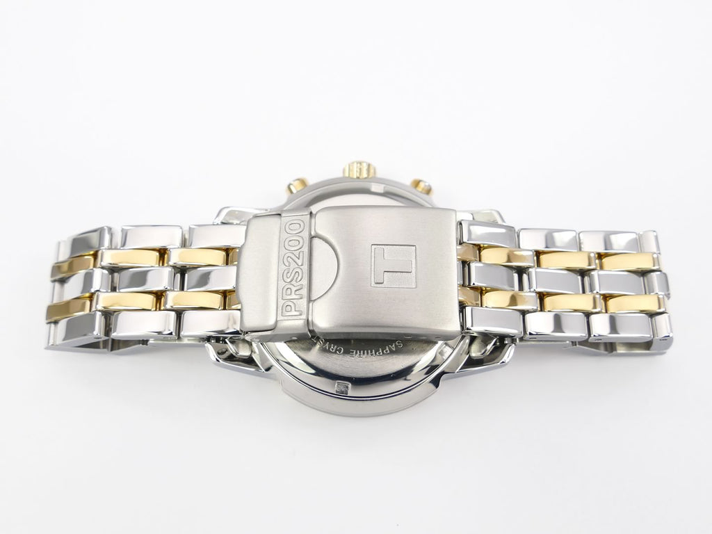 Tissot T-Sport PRS200 Chronograph Black dial stainless steel and 18k gold bracelet