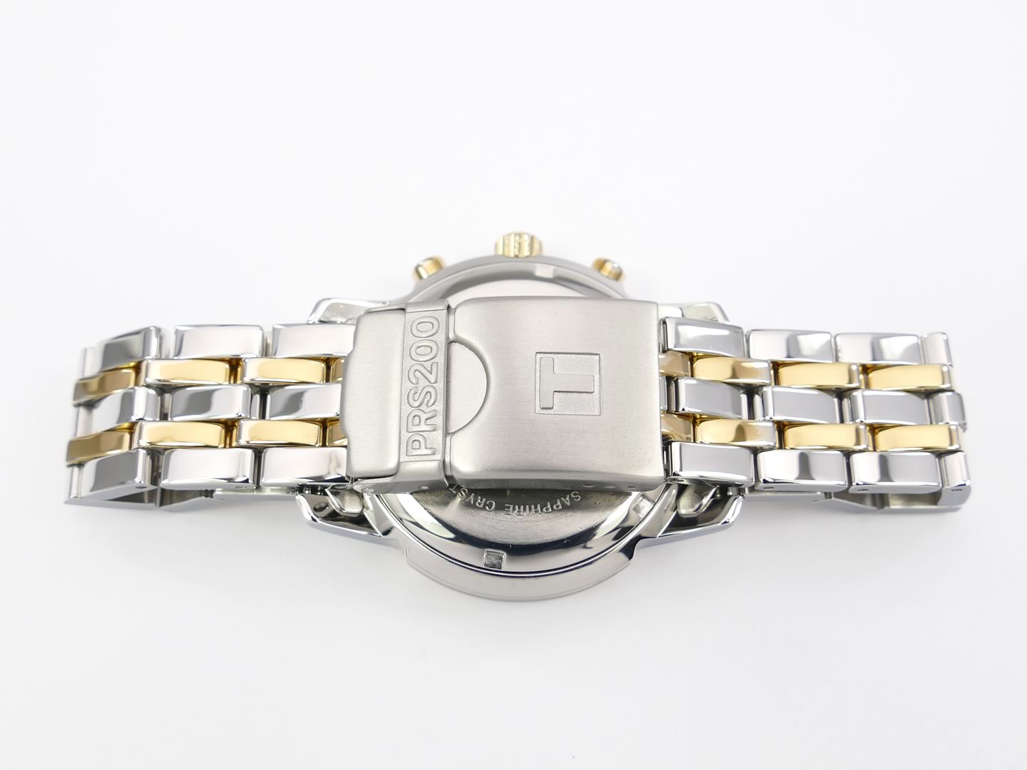 Tissot T-Sport PRS200 Chronograph Black dial stainless steel and 18k gold bracelet