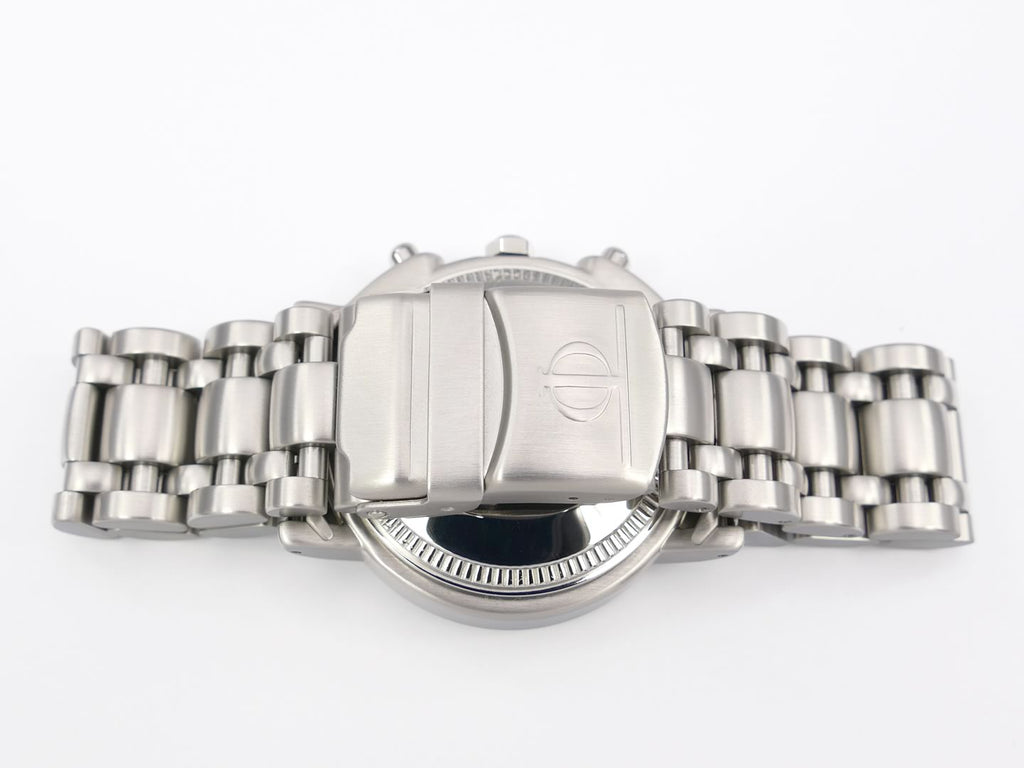 Baume et Mercier Richemont White Chronograph stainless steel bracelet