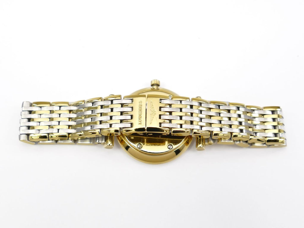 Longines La Grande Classique White L4.209.2.11.7 stainless steel and 18k gold PVD bracelet