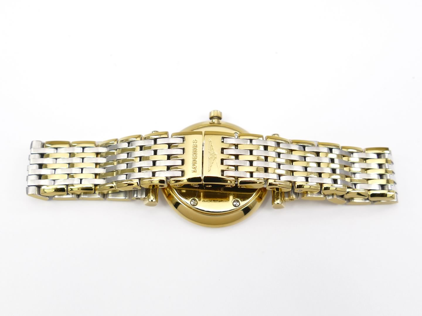 Longines La Grande Classique White L4.209.2.11.7 stainless steel and 18k gold PVD bracelet