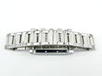 Bulgari Rettangolo White Chronograph RTC49S stainless steel bracelet