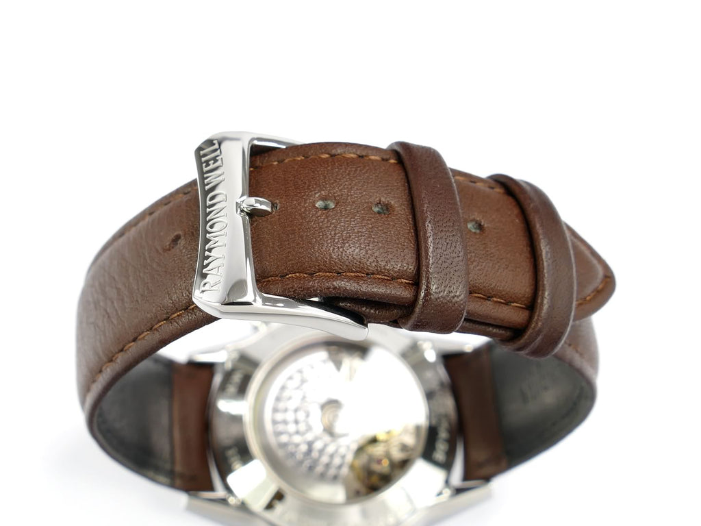 Raymond Weil Freelancer Black Chronograph 7730-STC-20101 leather strap and buckle