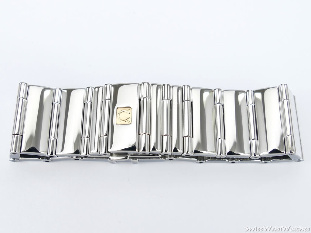 Omega Constellation Quadra White 1528.76.00 stainless steel bracelet and clasp