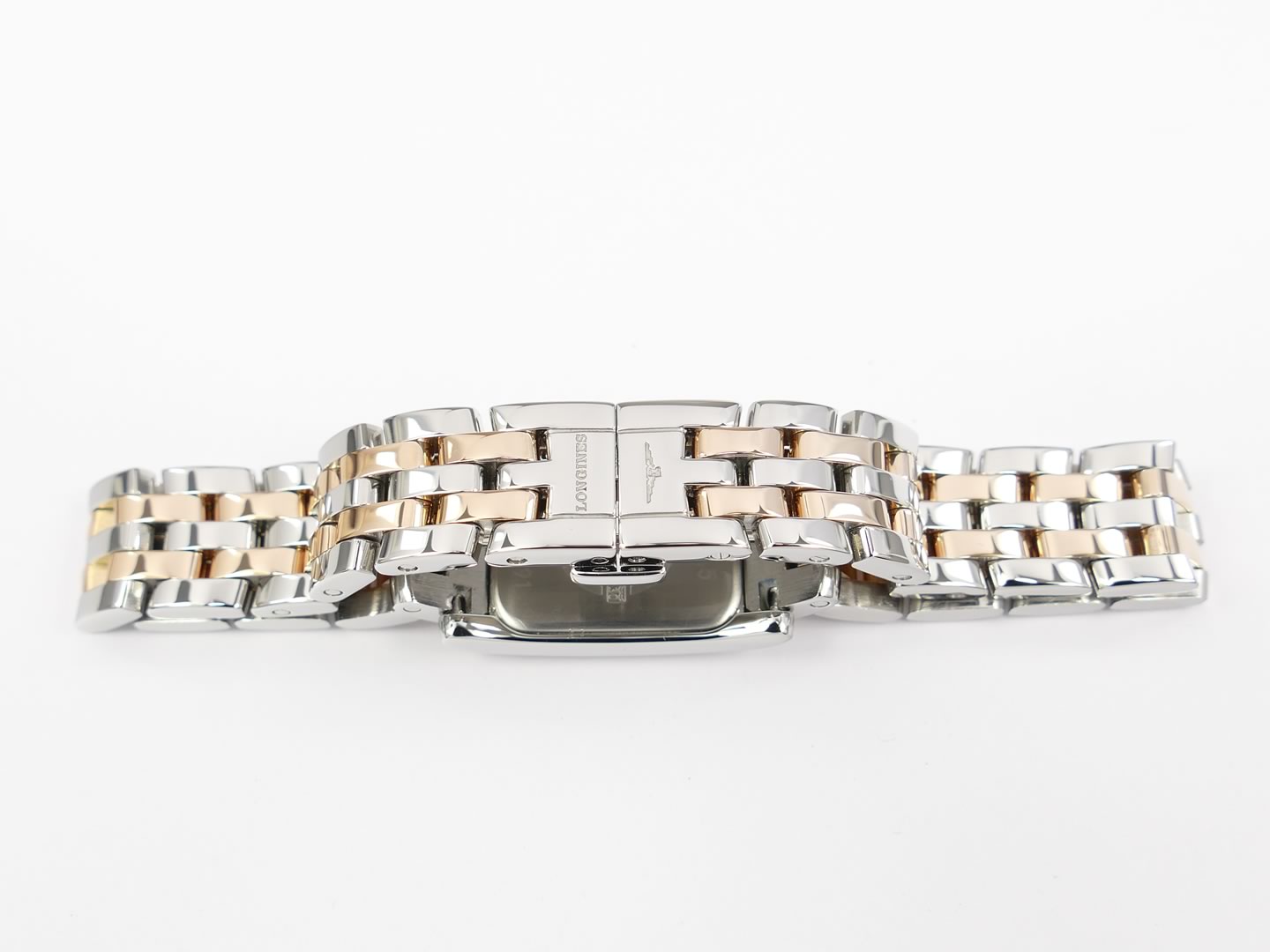 Longines DolceVita 18k Rose Gold and stainless steel bracelet L5.158.5
