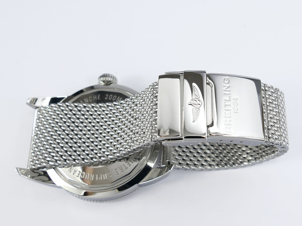 Breitling Superocean Héritage 46 A17320 ocean mesh stainless steel bracelet
