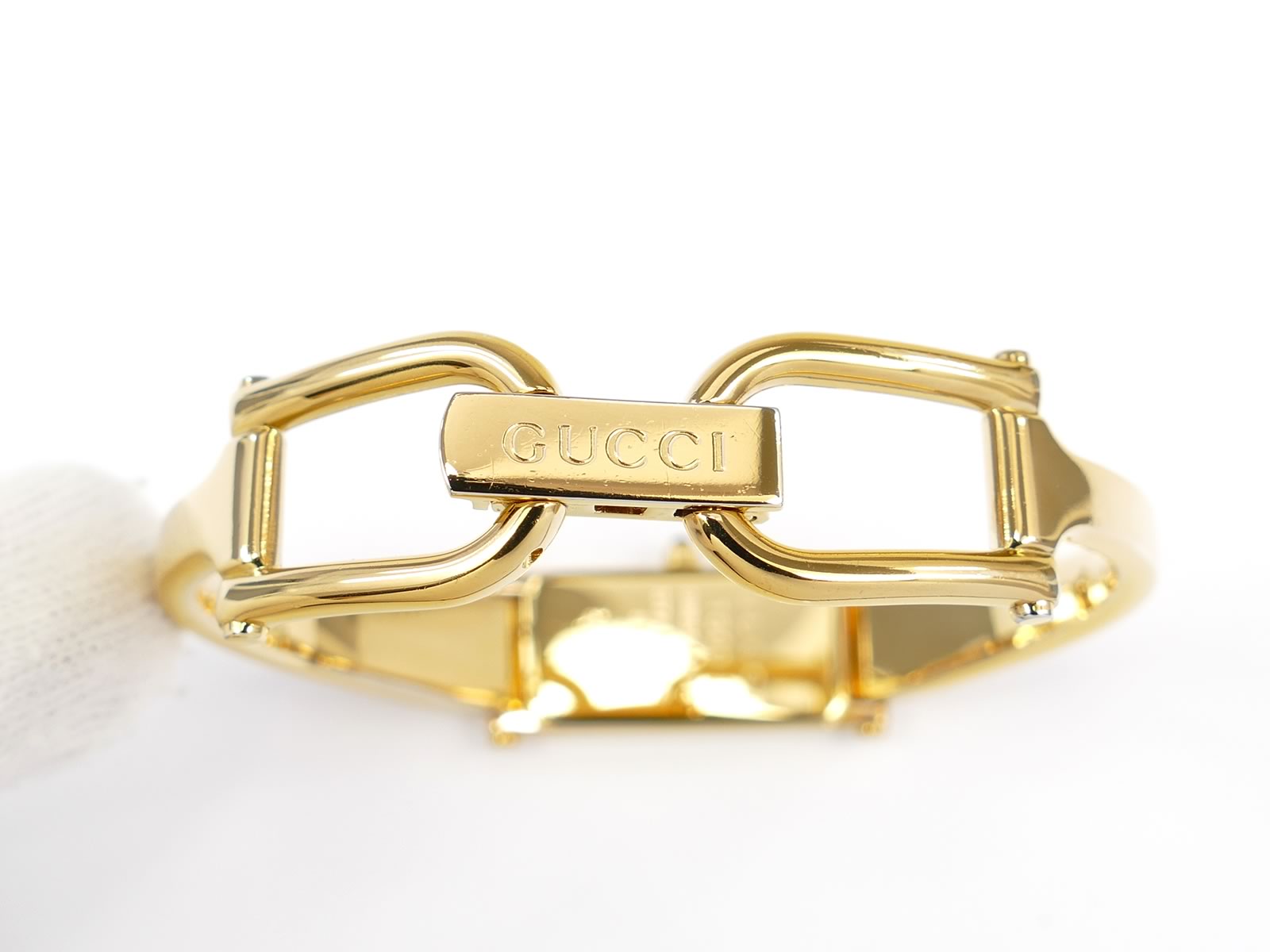 Gucci 1500L 18k Gold Plated bangle clip