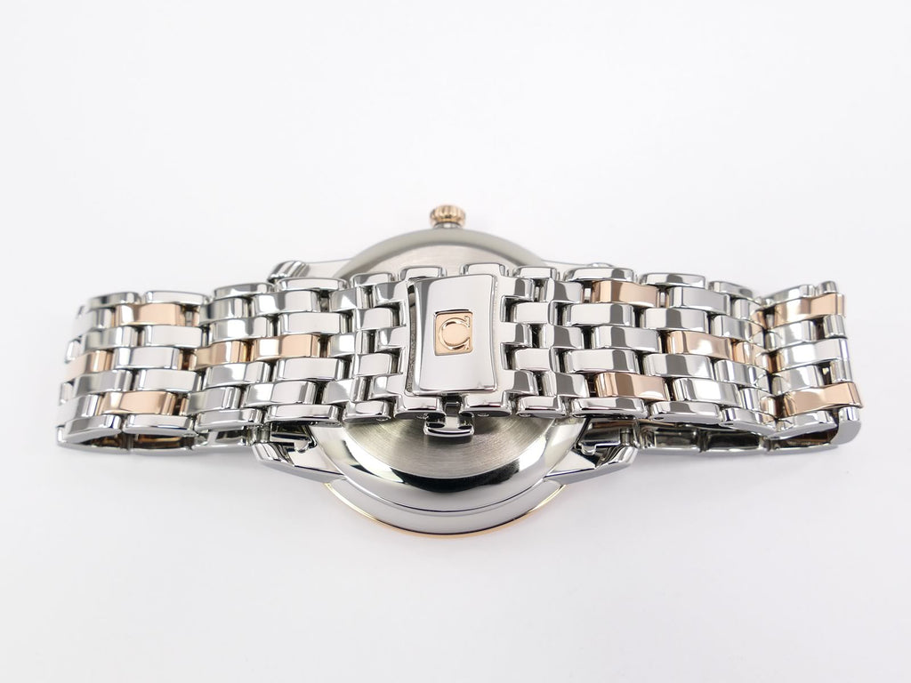 Omega De Ville stainless steel and 18k Rose Gold bracelet