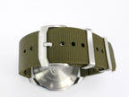 TAG Heuer Aquaracer Khaki Green Nato with stainless steel buckle