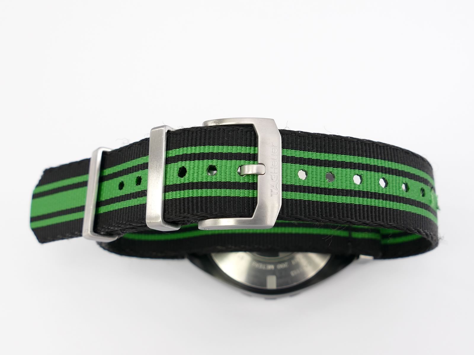 TAG Heuer Formula 1 CR7 Black Green CAZ1113 NATO strap
