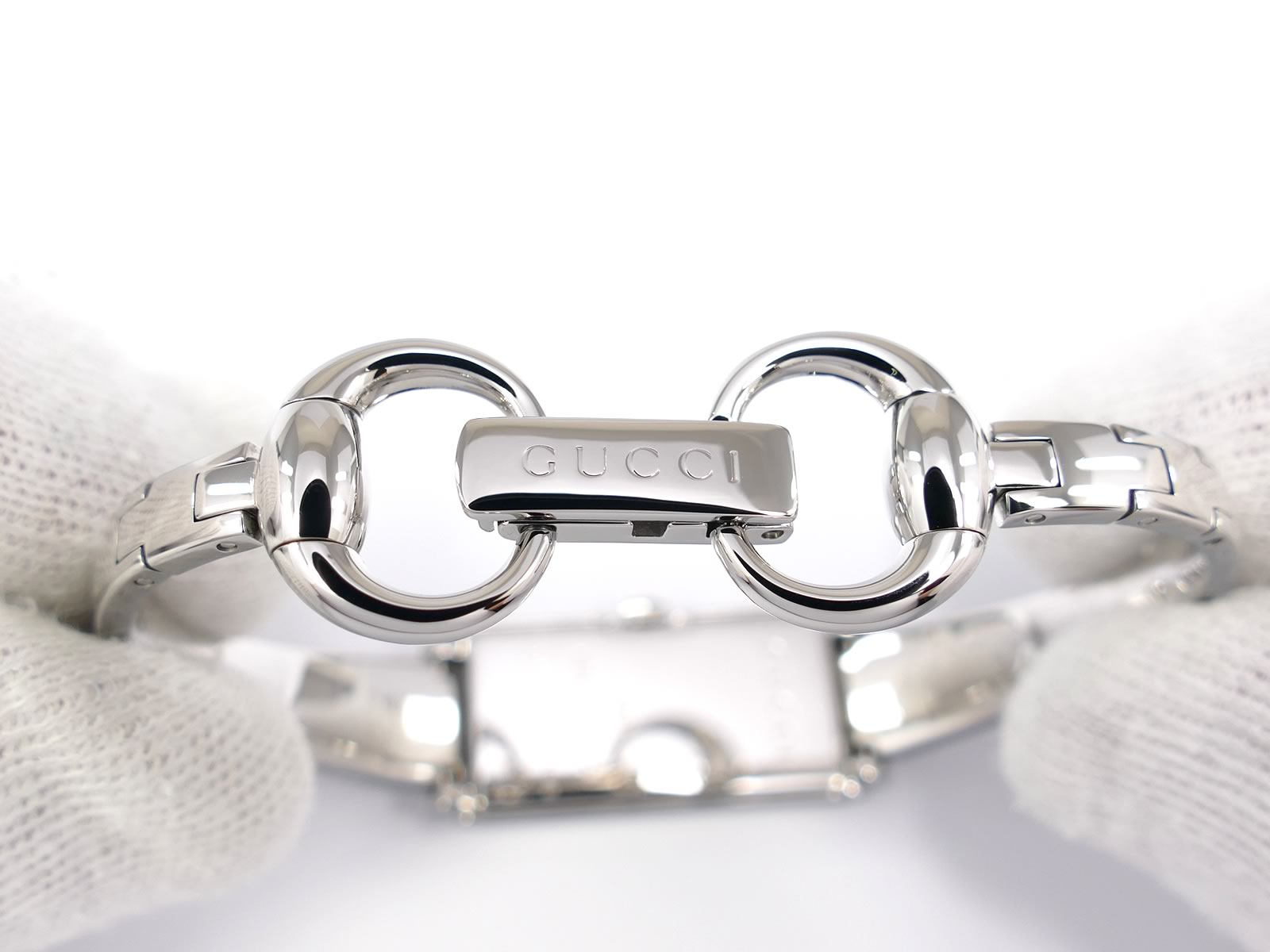 Gucci G-Line YA109520 Stainless Steel Bangle