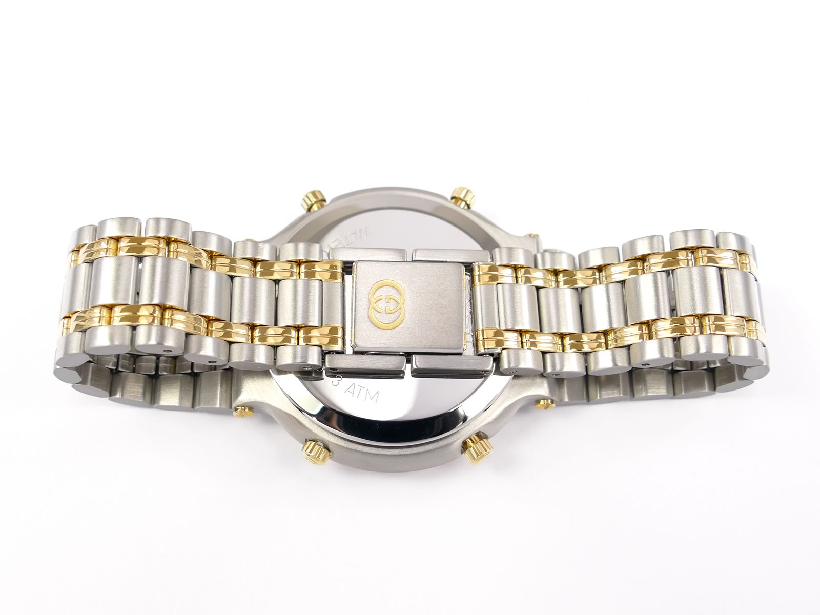 Gucci 9400 Chronograph stainless steel and 18k Gold bracelet