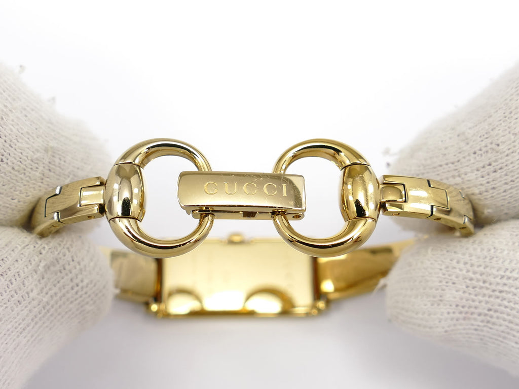 Gucci G-Line 109 18k Gold Bangle clip