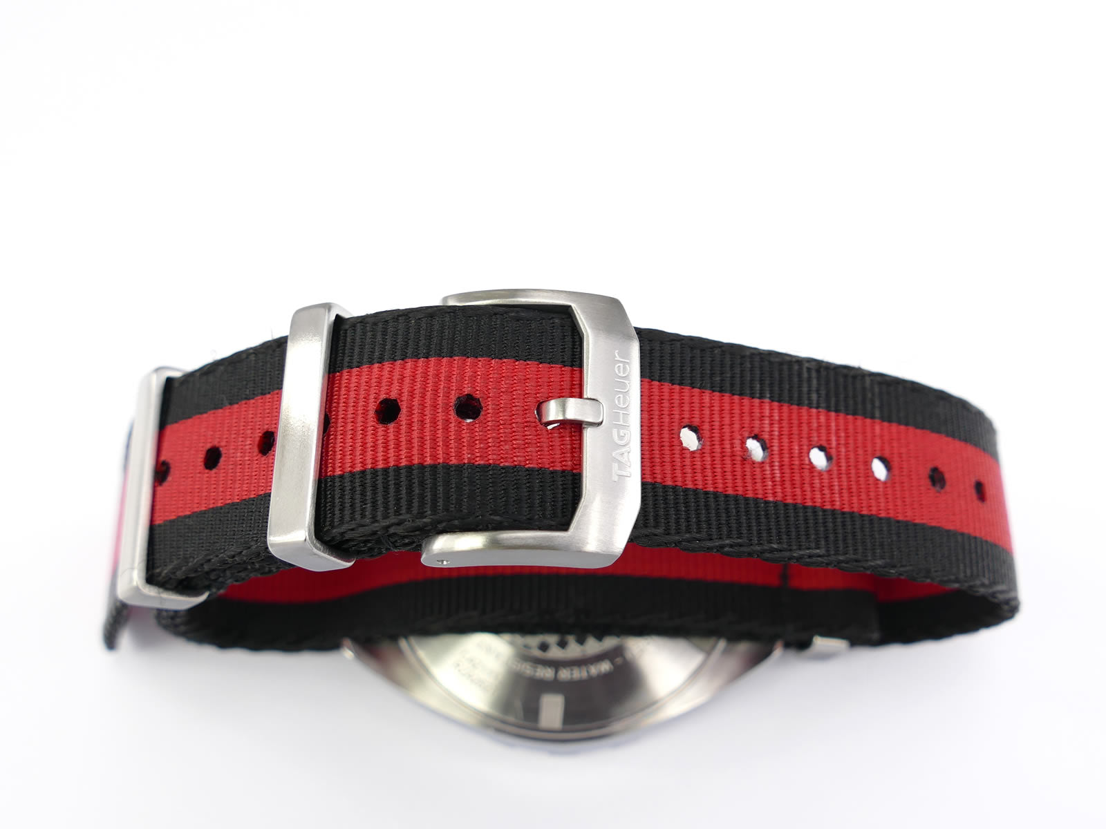 TAG Heuer Formula 1 McLaren CAZ1112 NATO FC8188 black / red textile strap