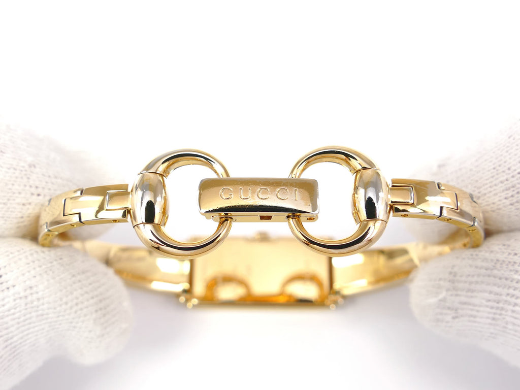 Gucci G-Line 109 18k Gold Bangle