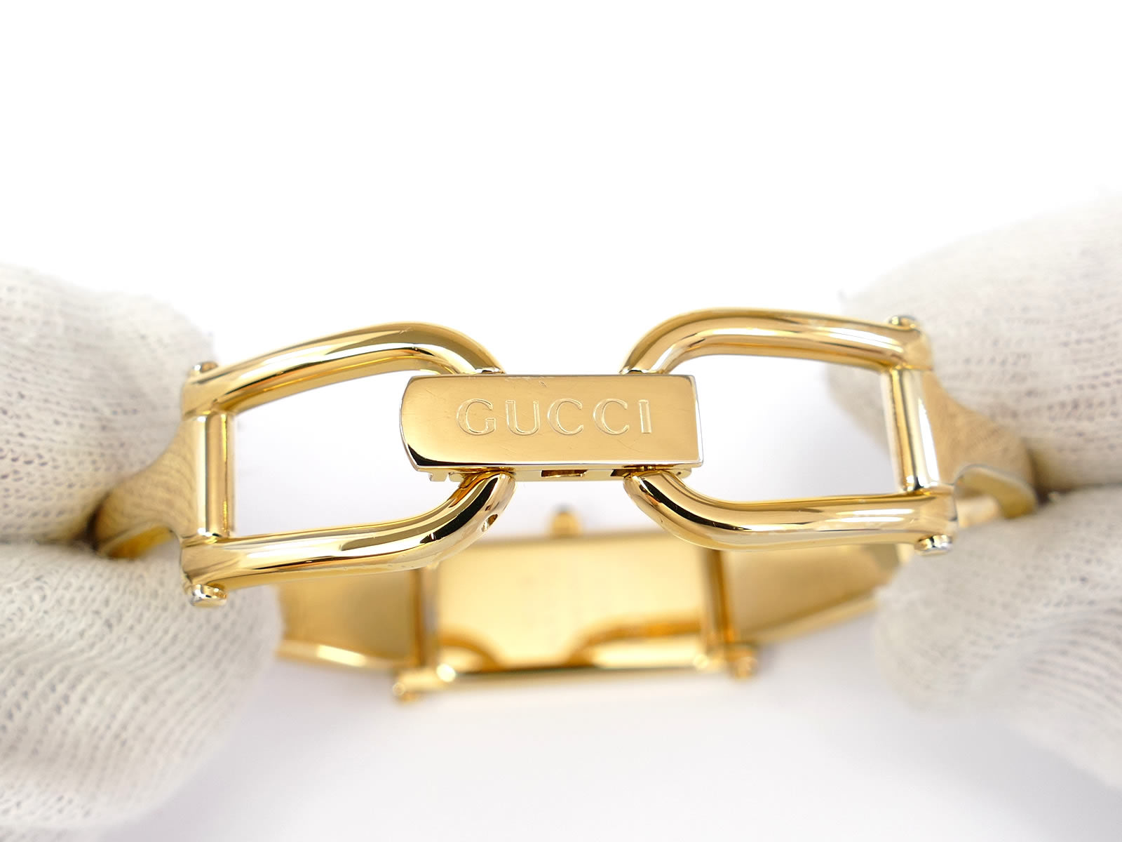 Gucci 1500L 18k Yellow Gold Plated 16.5cm Bangle