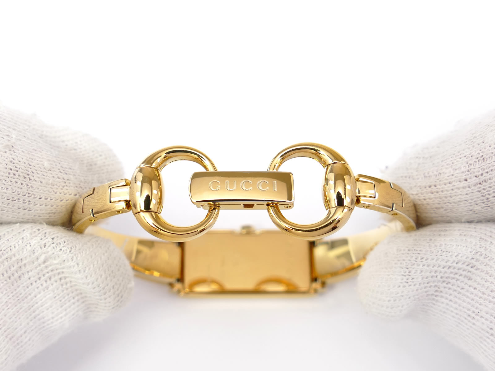 Gucci G-Line 109 18k Gold Bangle clip