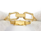 Gucci 1500L 18k Yellow Gold Plated large 17.25cm Bangle