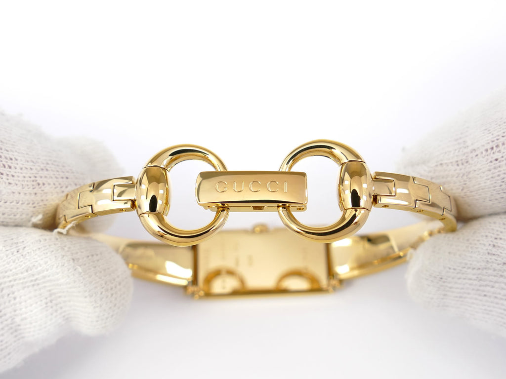 Gucci G-Line 109 18k Gold Bangle
