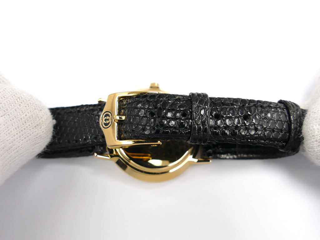 Gucci 3000L black leather strap