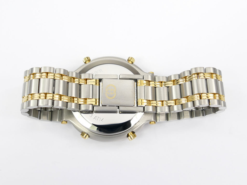 Gucci 9400 Chronograph Stainless Steel & 18k Gold Plated bracelet