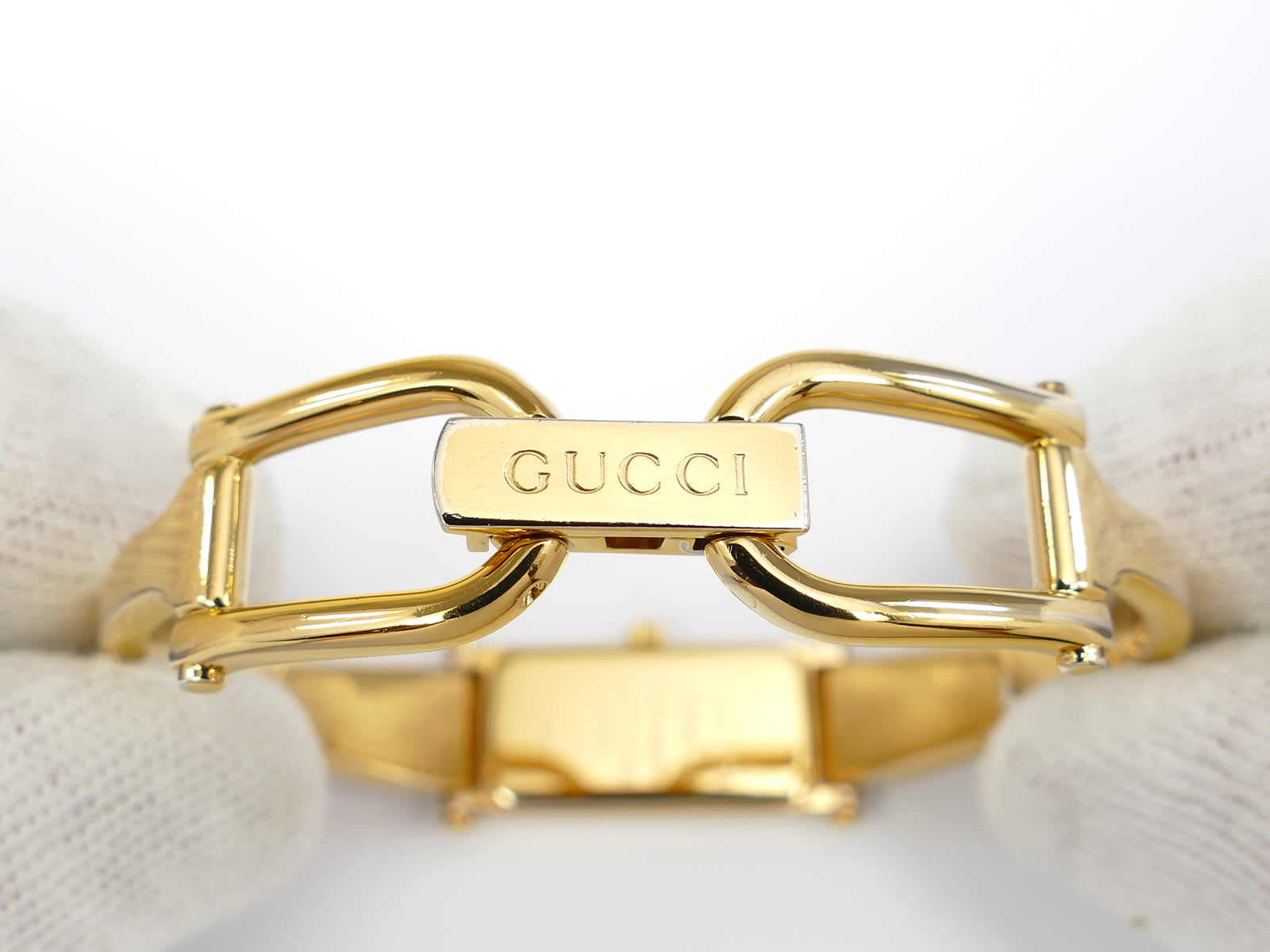 Gucci 1500L 18k Yellow Gold Plated Bangle clip