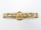 Gucci 3300L Black Dial 18k Gold Plated Bracelet