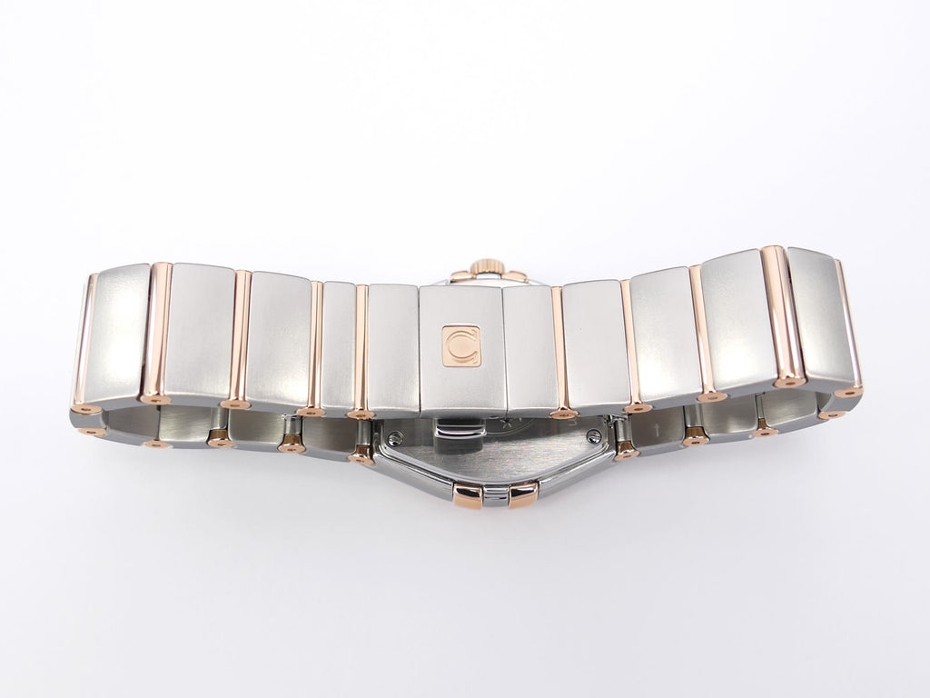 Omega Constellation 123.20.27.60.52.002 stainless steel and solid red gold bracelet
