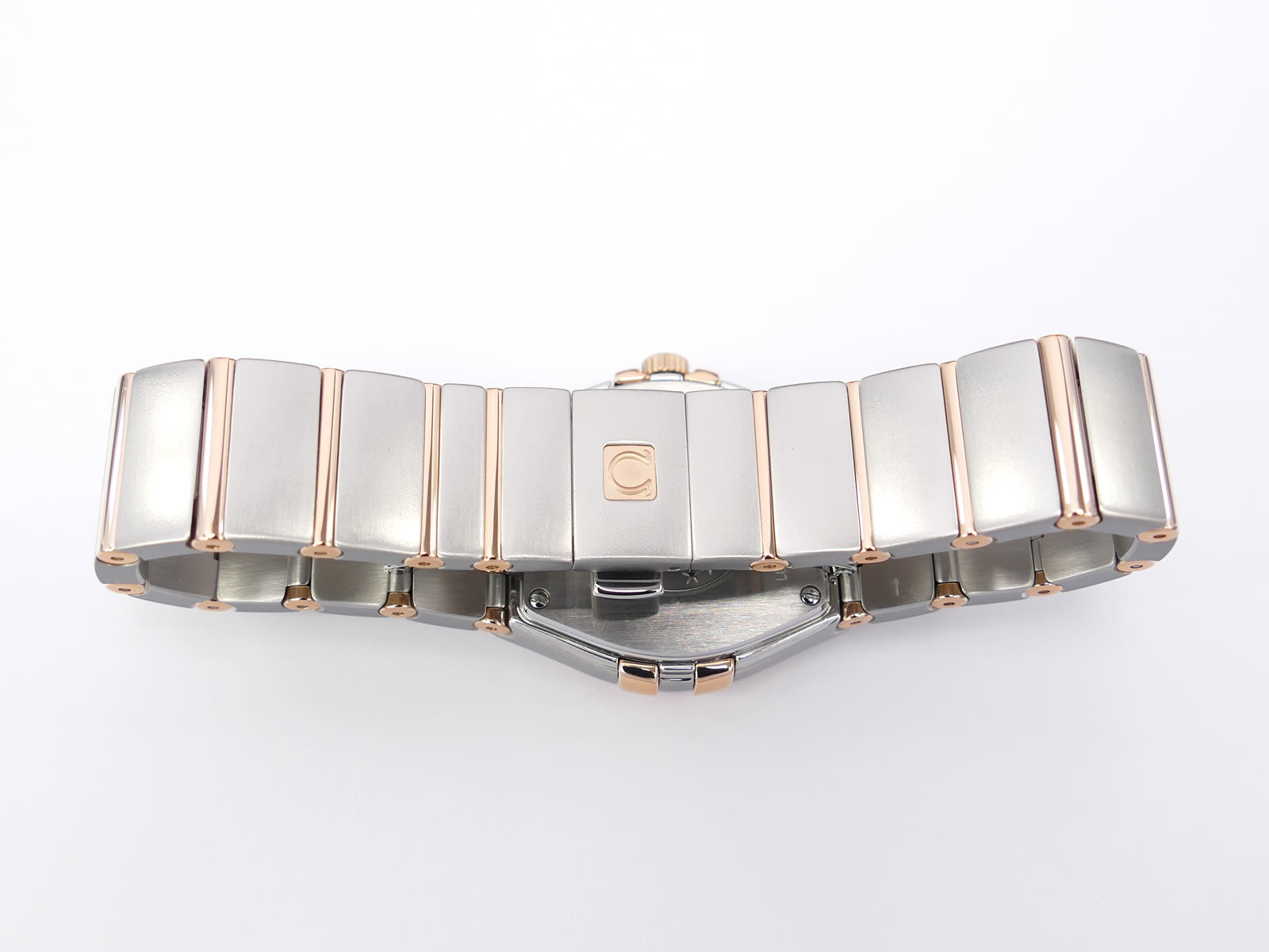 Omega Constellation 123.20.27.60.52.002 stainless steel and solid red gold bracelet