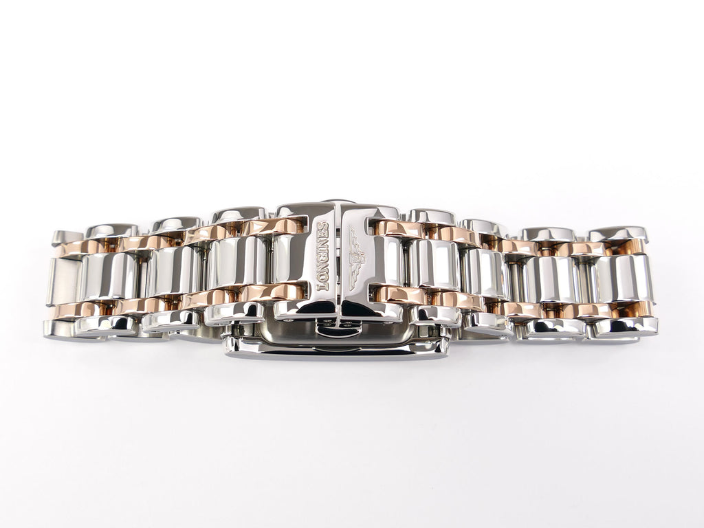 Longines DolceVita L5.502.5 Stainless Steel & solid 18k Rose Gold bracelet