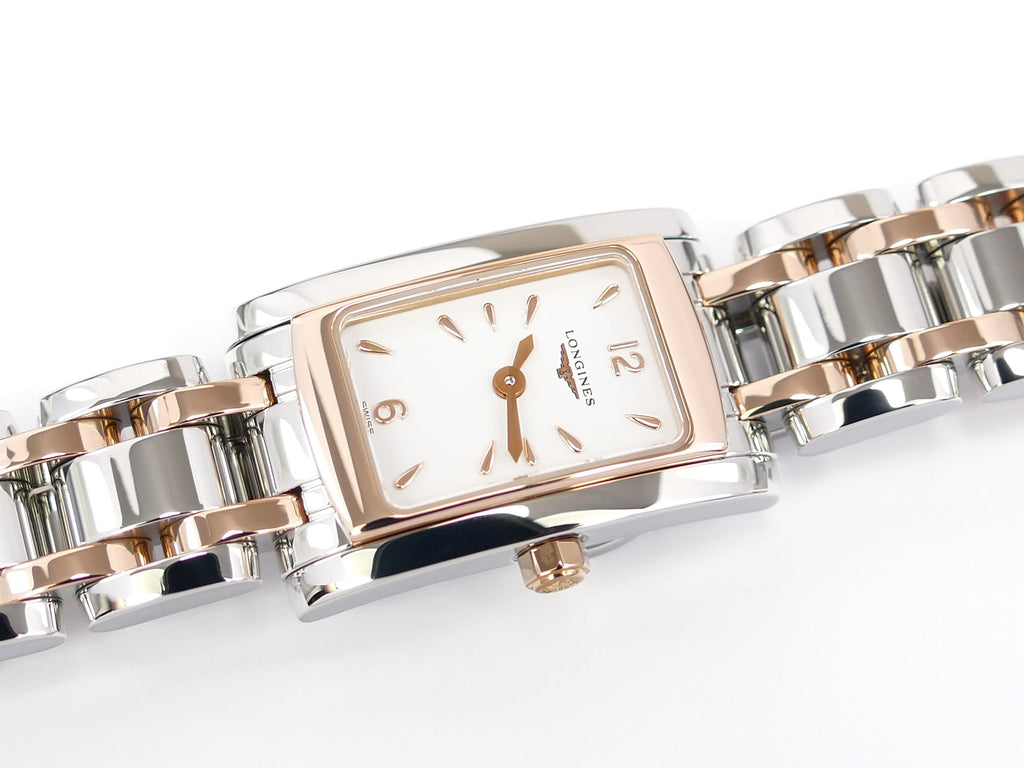 Longines DolceVita Rectangular Dial with 18k Rose Gold L5.158.5.18.7