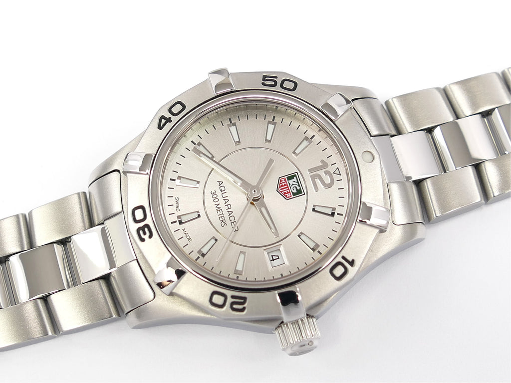 TAG Heuer Aquaracer WAF1412 Silver Sunburst Dial with Date