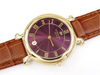 Raymond Weil Traditional 9136-2 Purple Sunburst Dial 18k Gold Plated