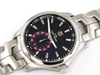 TAG Heuer Link Tiger Woods WJF211D.BA0570 black patterned dial with purple sub seconds